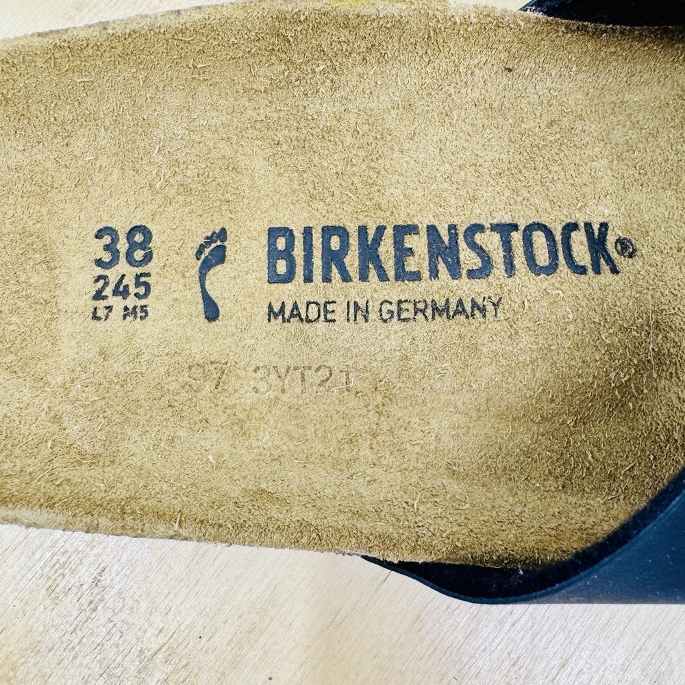 Birkenstock Madrid Shoes Black Birko-Flor Women's EU 38 US 7-7.5 Sandals - Picture 5 of 9